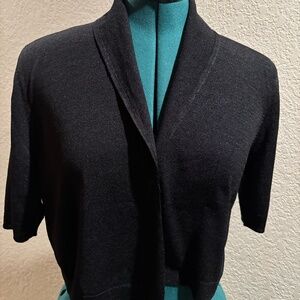 Talbots shrug black medium